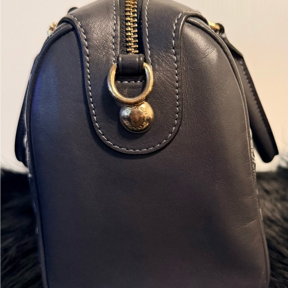 Coach Charcoal Embossed Satchel - Picture 4 of 7